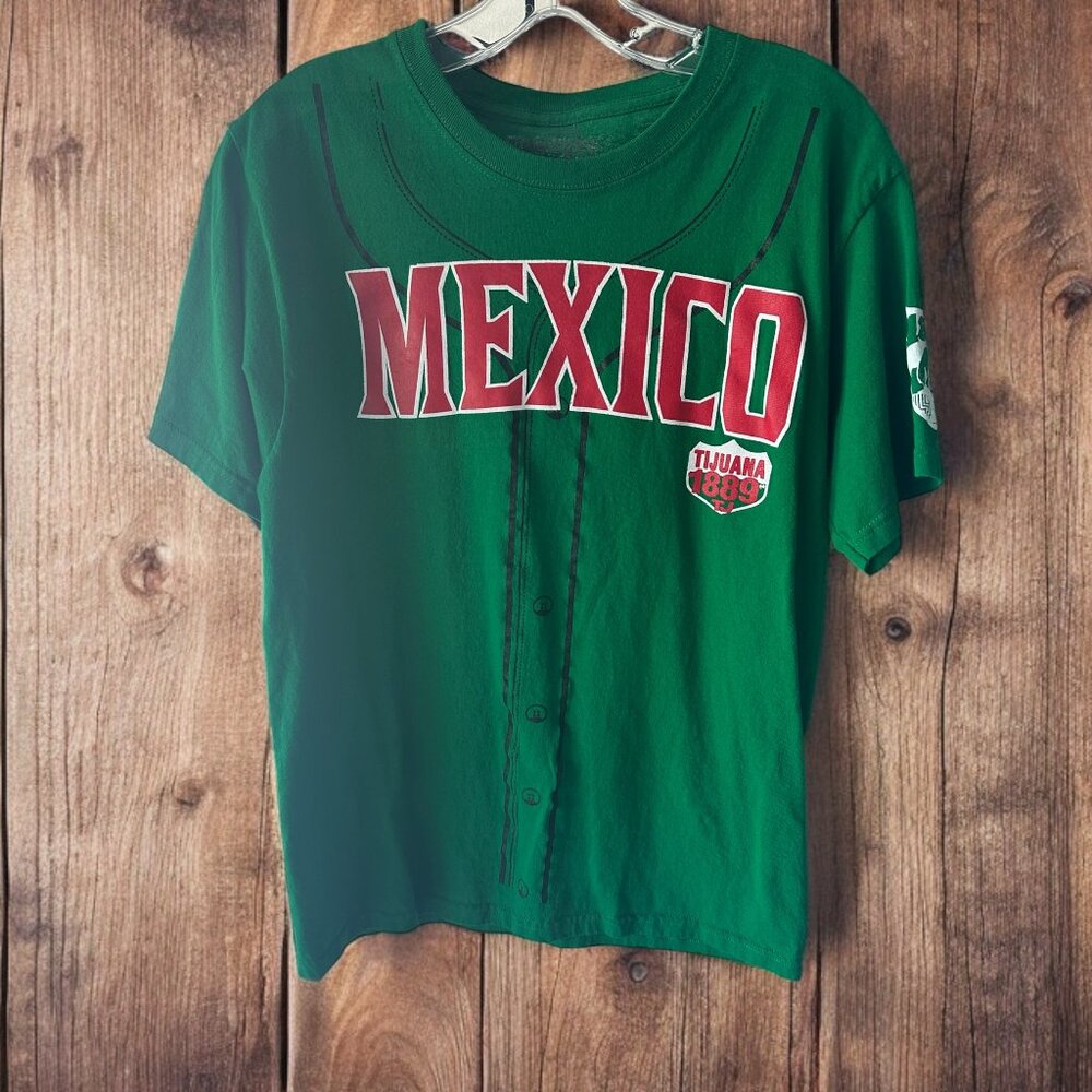 Mexico Tijuana 1889 Green Tee Shirt Size Medium